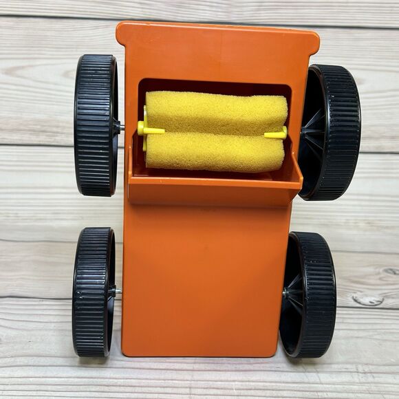 VTG Tupperware Tupper Toys Pick Em Up Truck Orange w/9 Number Cubes 70s Toy Car - Picture 6 of 13